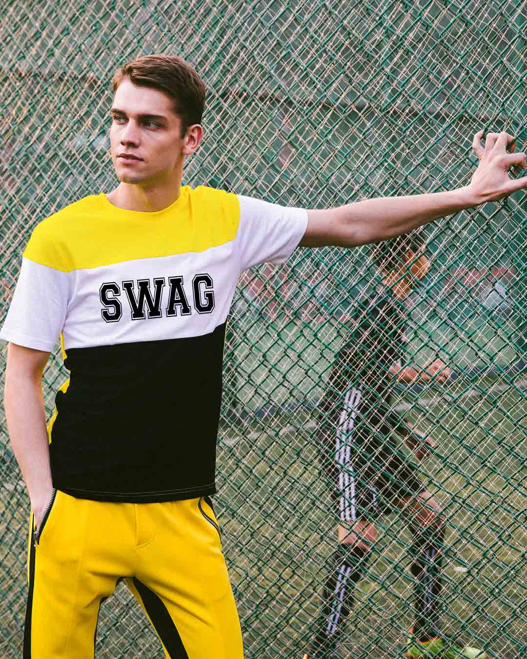 Buy Swag Jersey Color Block T Shirt Online at Bewakoof