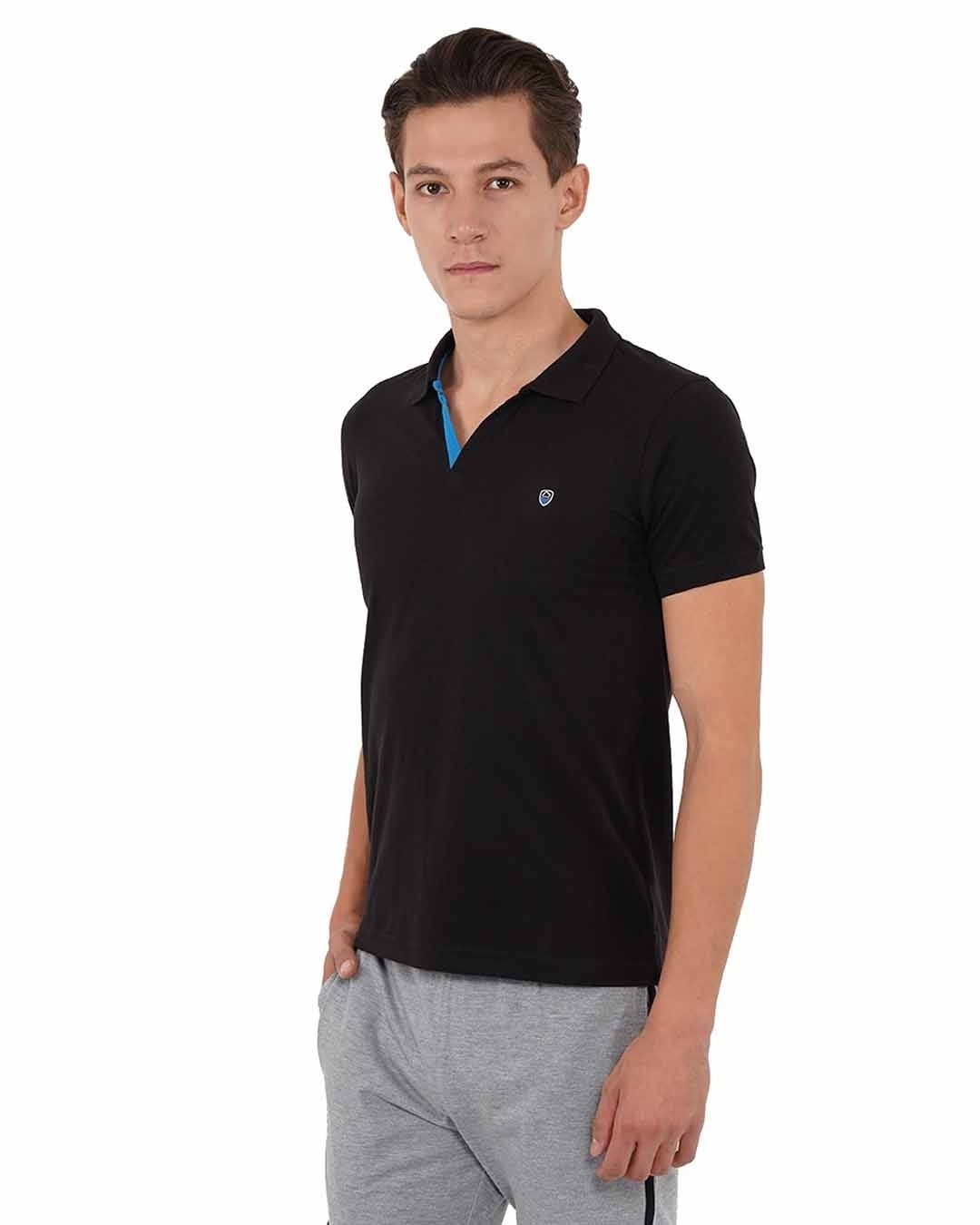 Shop Men's Pq Men's T-Shirt With Collar-Back