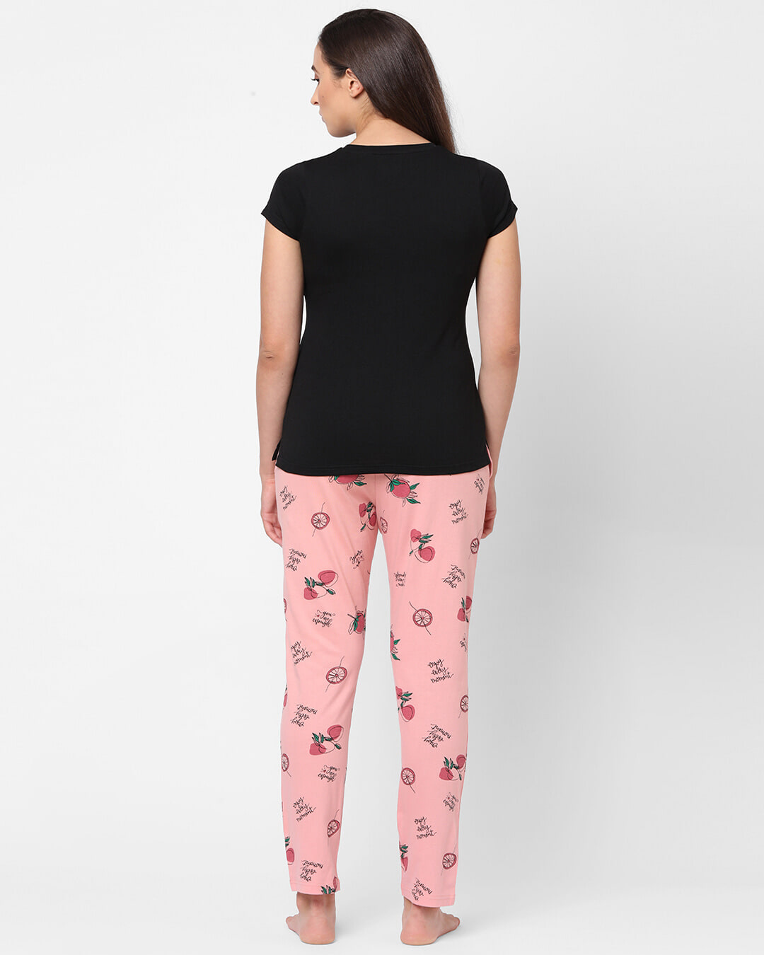 Shop Women's Cotton Printed Top & Pyjama Set-Back