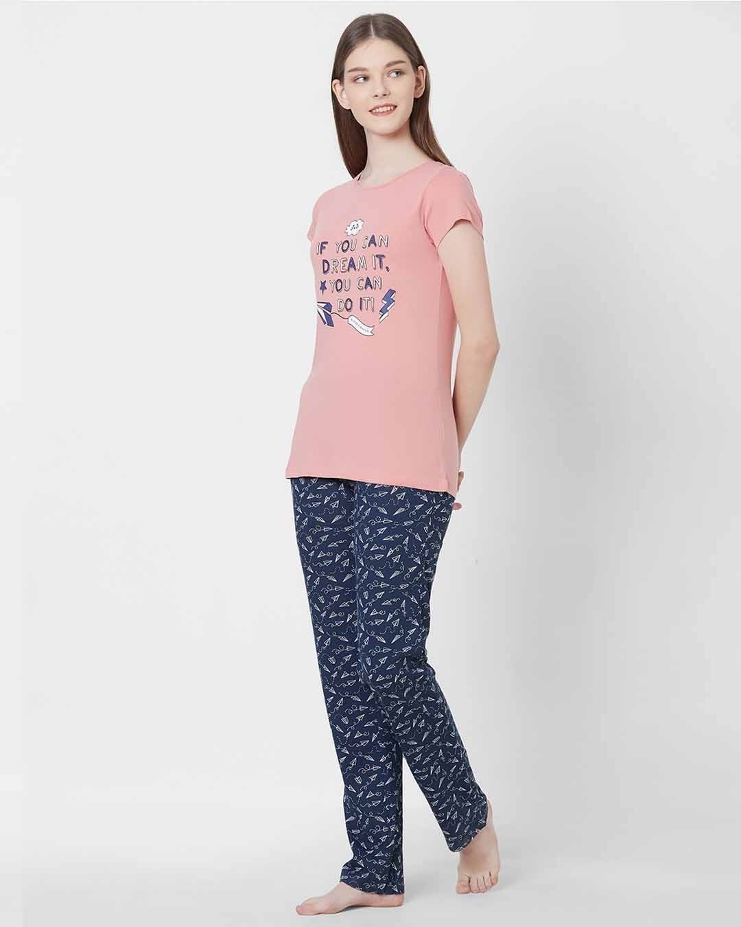 Shop Women's Dream Top & Pajama Set-Back