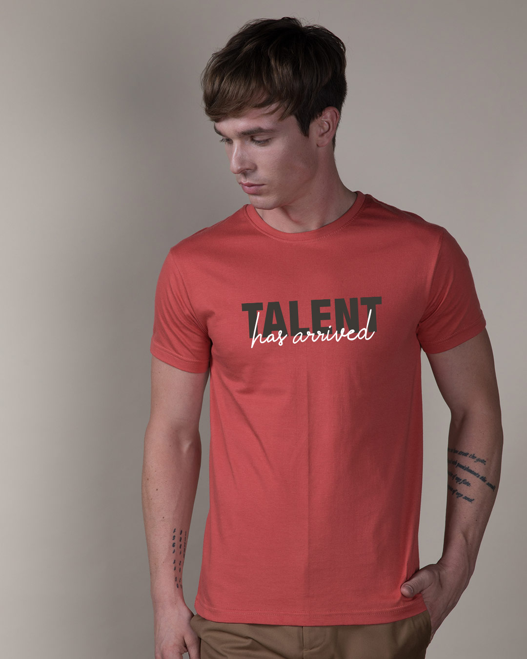 Shop Talent Has Arrived Half Sleeve T-Shirt-Back