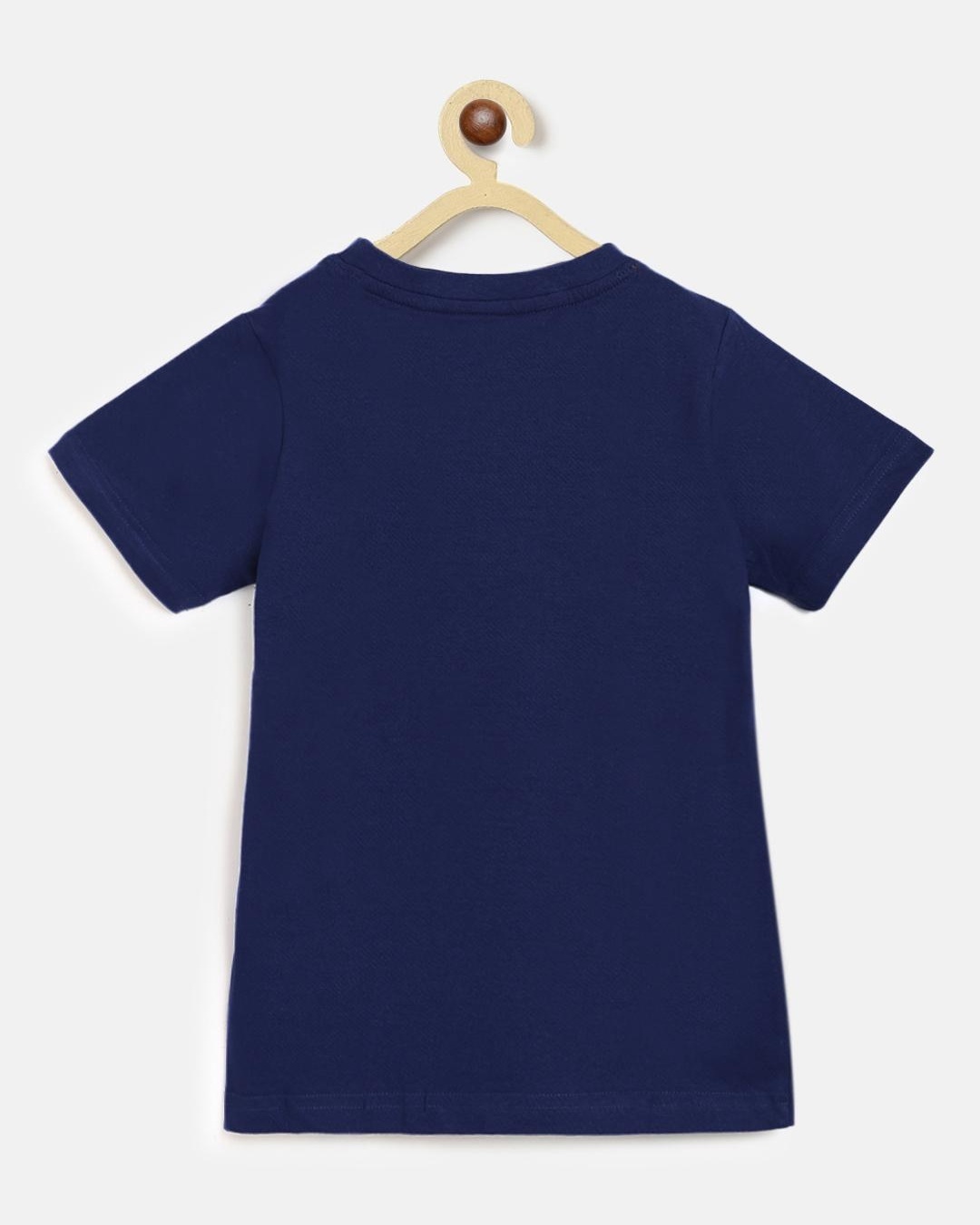 Shop Boys Blue Embroidered T-shirt-Back