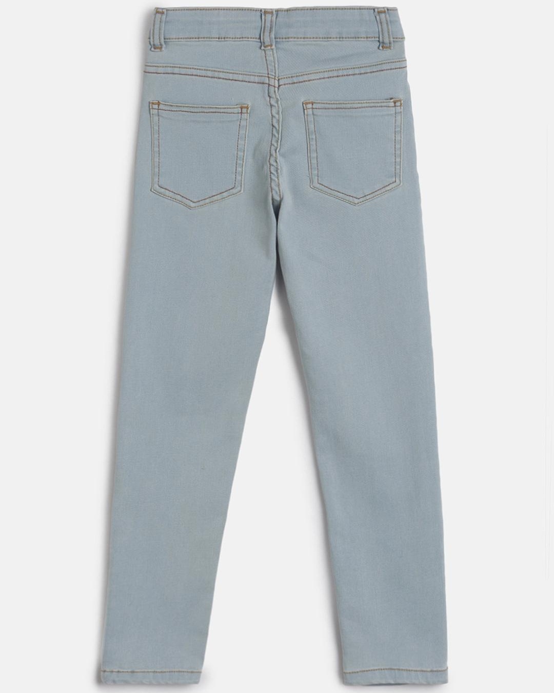 Shop Boys Blue Slim Fit Jeans-Back