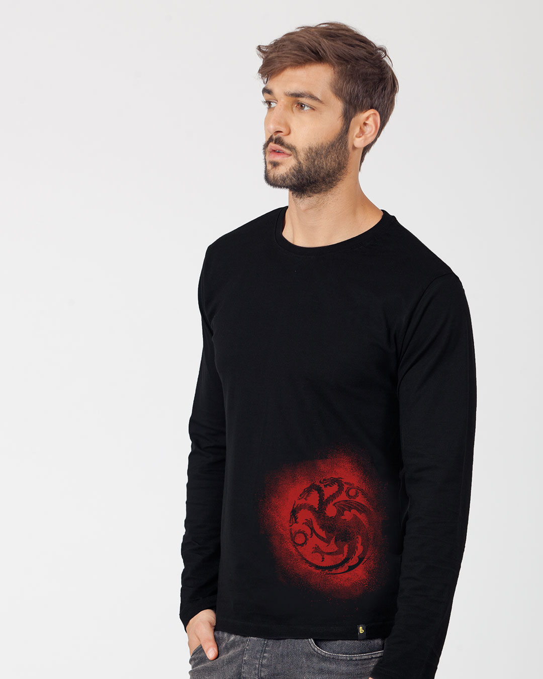 Shop Targaryen Grunge Full Sleeve T-Shirt (GTL)-Back