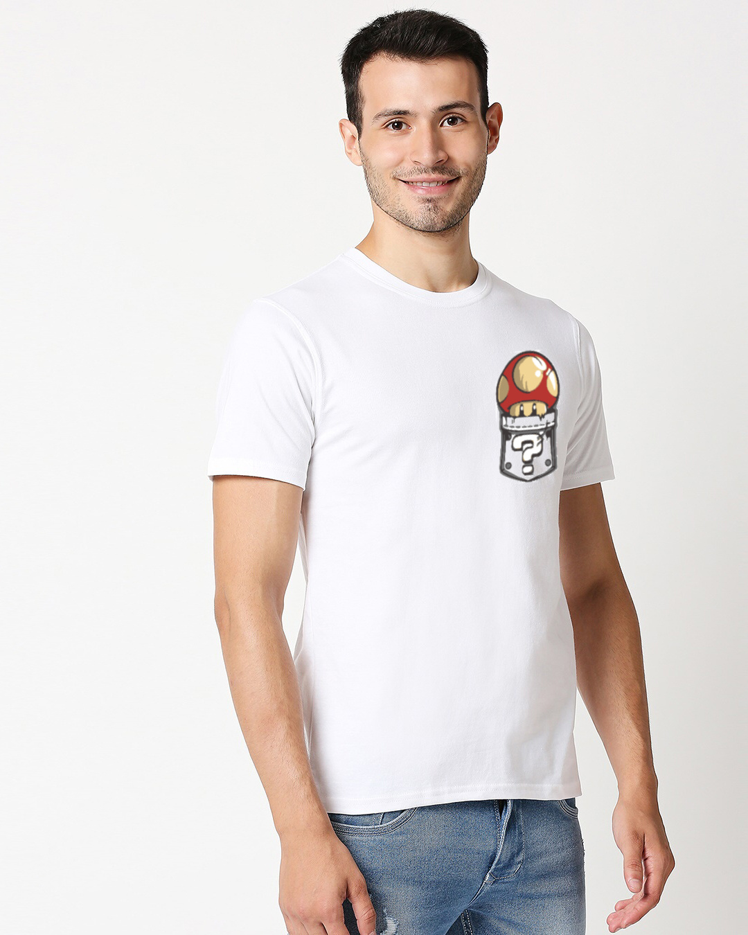 Shop TBF One Up or Super Mushroom? Unisex T-shirt-Back