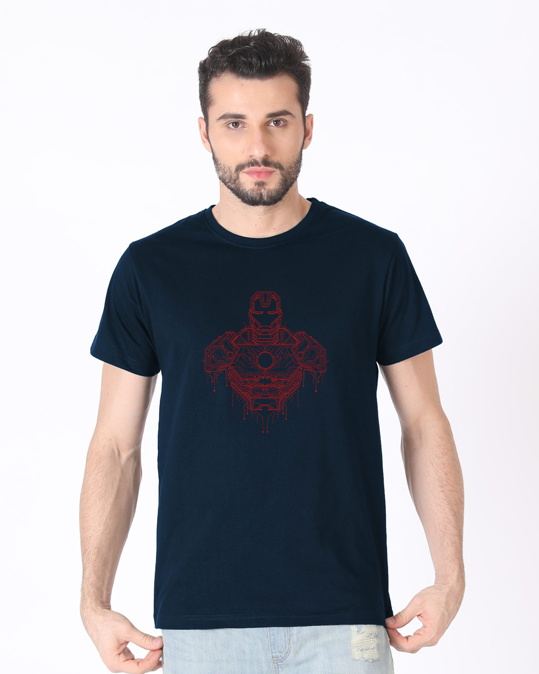 Shop Technical Iron Man Half Sleeve T-Shirt (AVL)-Back
