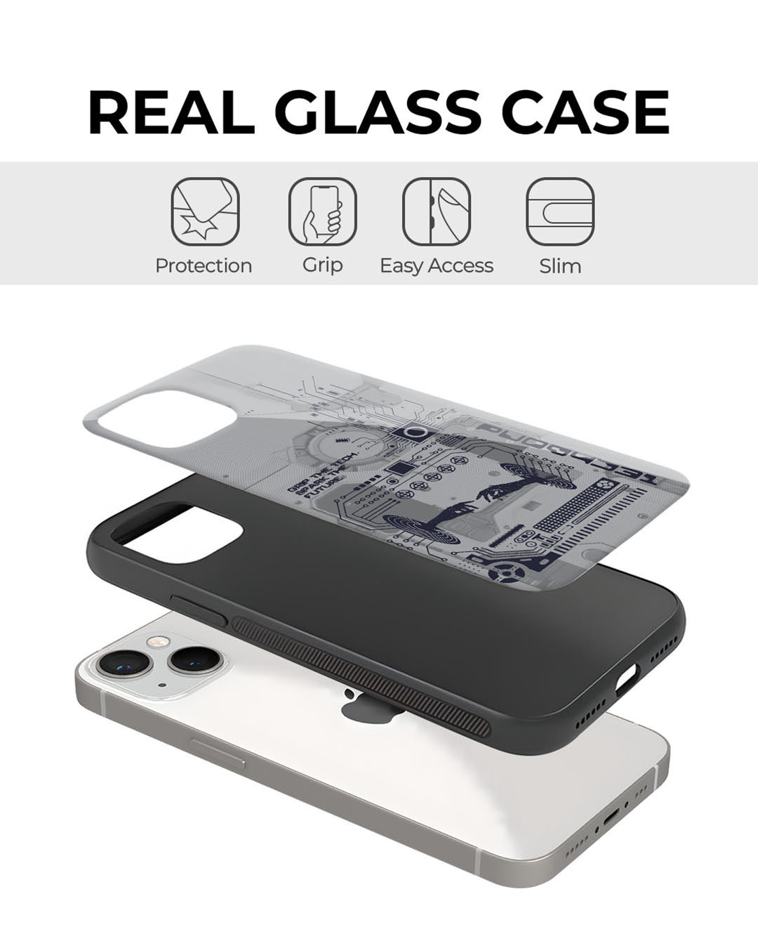 Shop Technobond Premium Glass Cover for Apple iPhone 12 Pro Max-Back