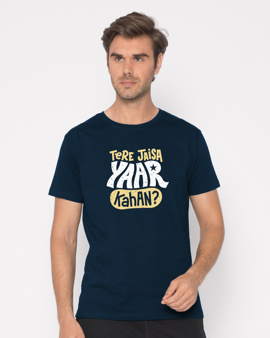 Shop Tere Jaisa Yaar Kaha? Half Sleeve T-Shirt-Back