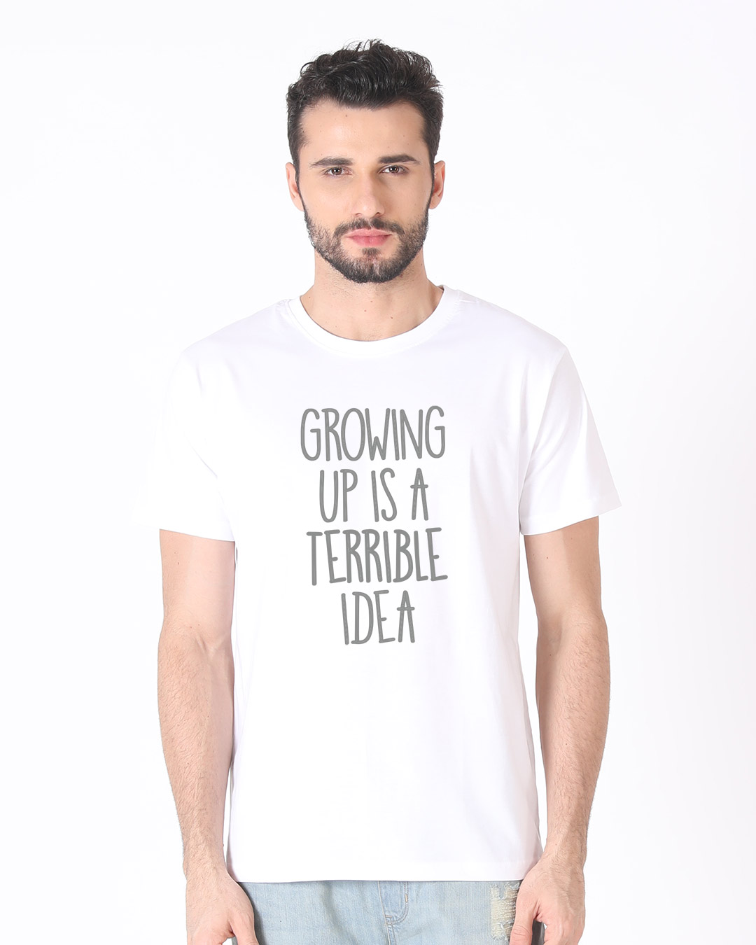 Shop Terrible Idea Half Sleeve T-Shirt-Back
