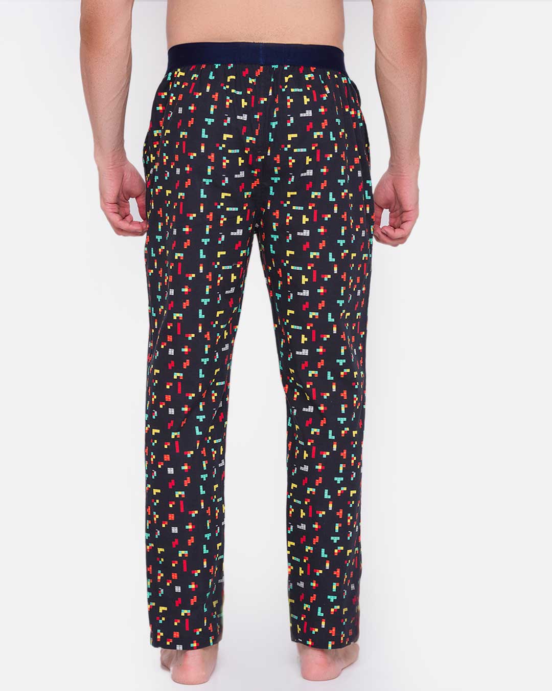 Shop Tetris Men Pyjamas Black-Back