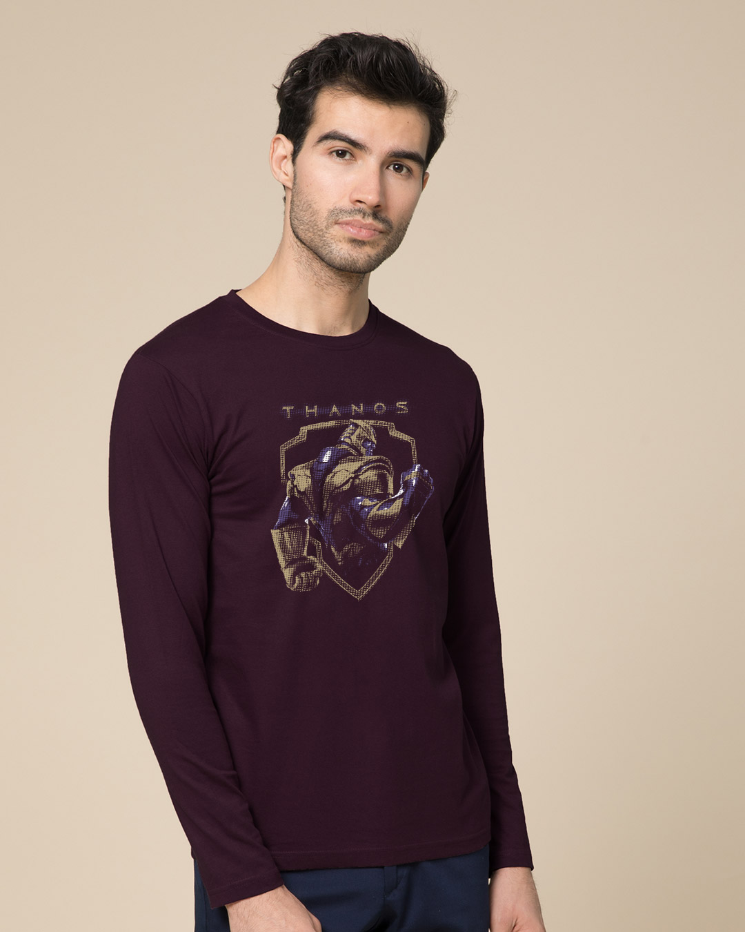 Shop Thanos Full Sleeve T-Shirt (AVEGL)-Back