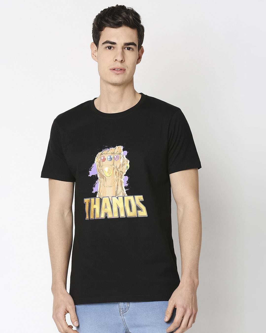 Shop Thanos Half Sleeves T-Shirt (AVEGL)-Back