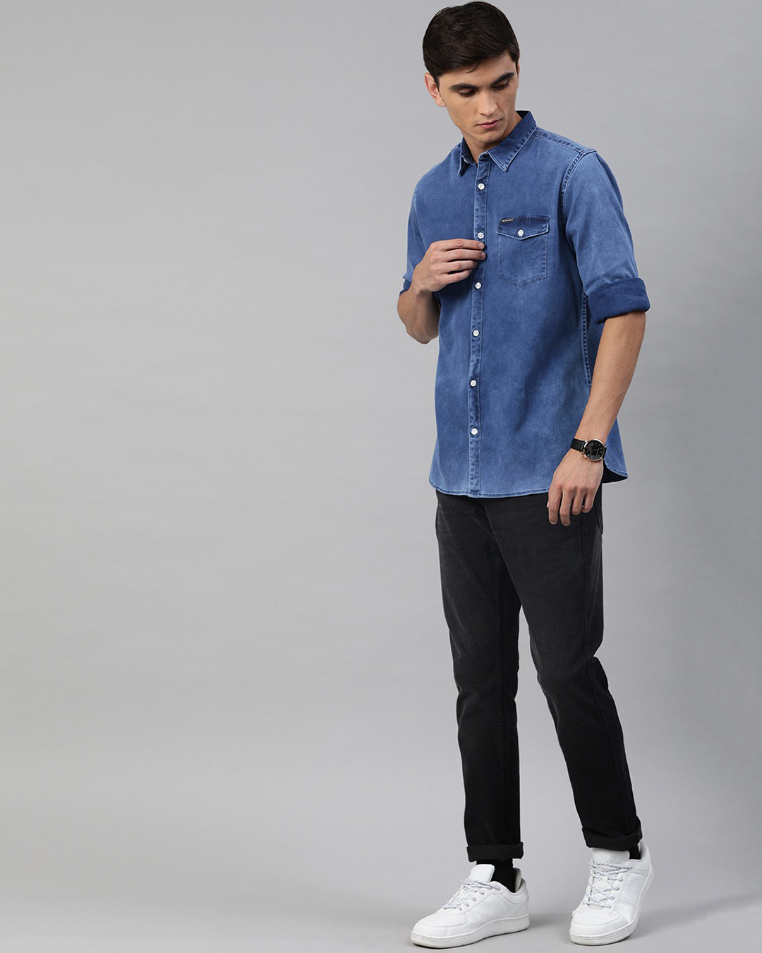 THE BEAR HOUSE Men Printed Casual Blue Shirt - Buy THE BEAR HOUSE Men  Printed Casual Blue Shirt Online at Best Prices in India | Flipkart.com
