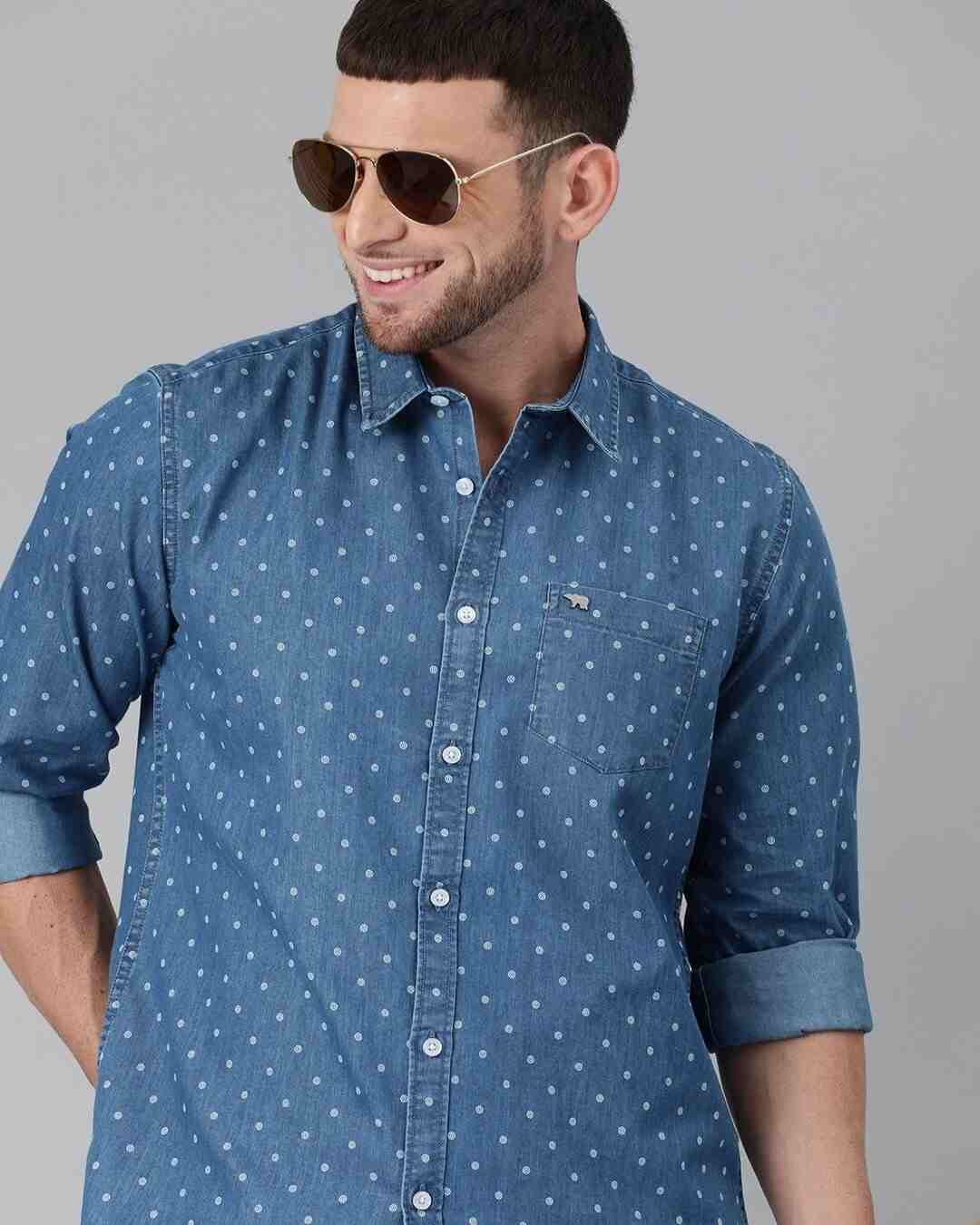 THE BEAR HOUSE Men Checkered Casual Blue Shirt - Buy THE BEAR HOUSE Men  Checkered Casual Blue Shirt Online at Best Prices in India | Flipkart.com