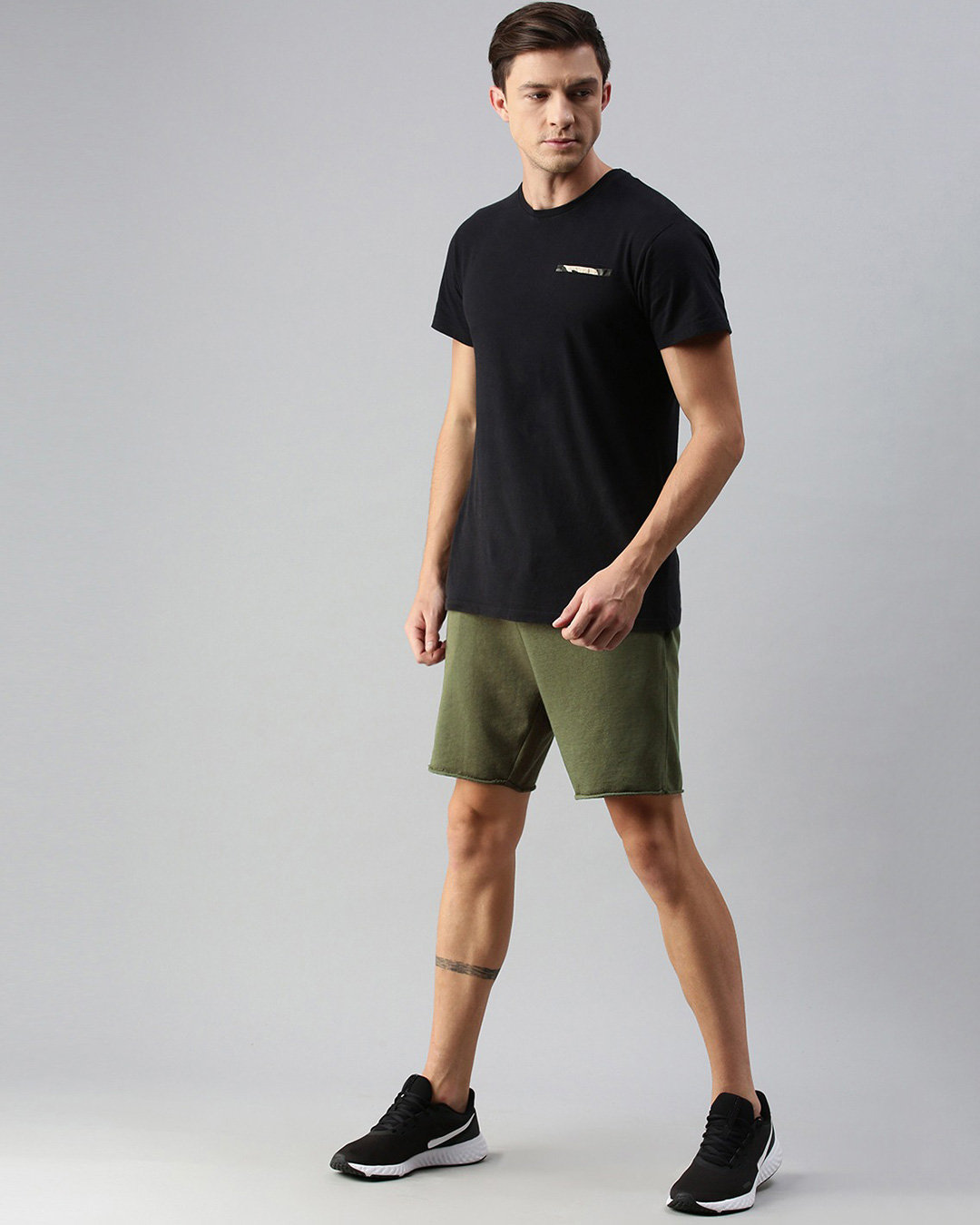 Shop Men's Knitted Shorts-Back