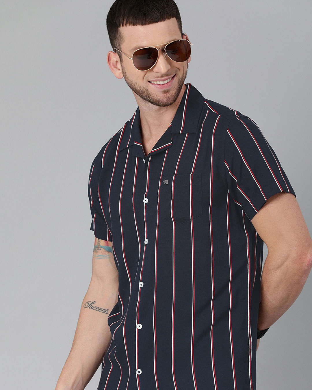 Shop Striped Casual Shirt-Back