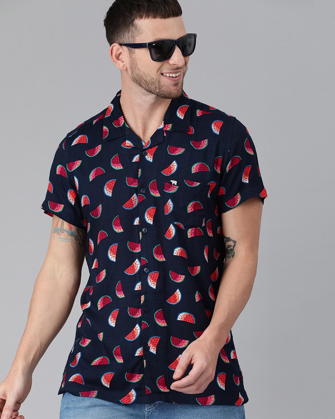 Buy The Bear House Printed Casual Shirt Online at Bewakoof