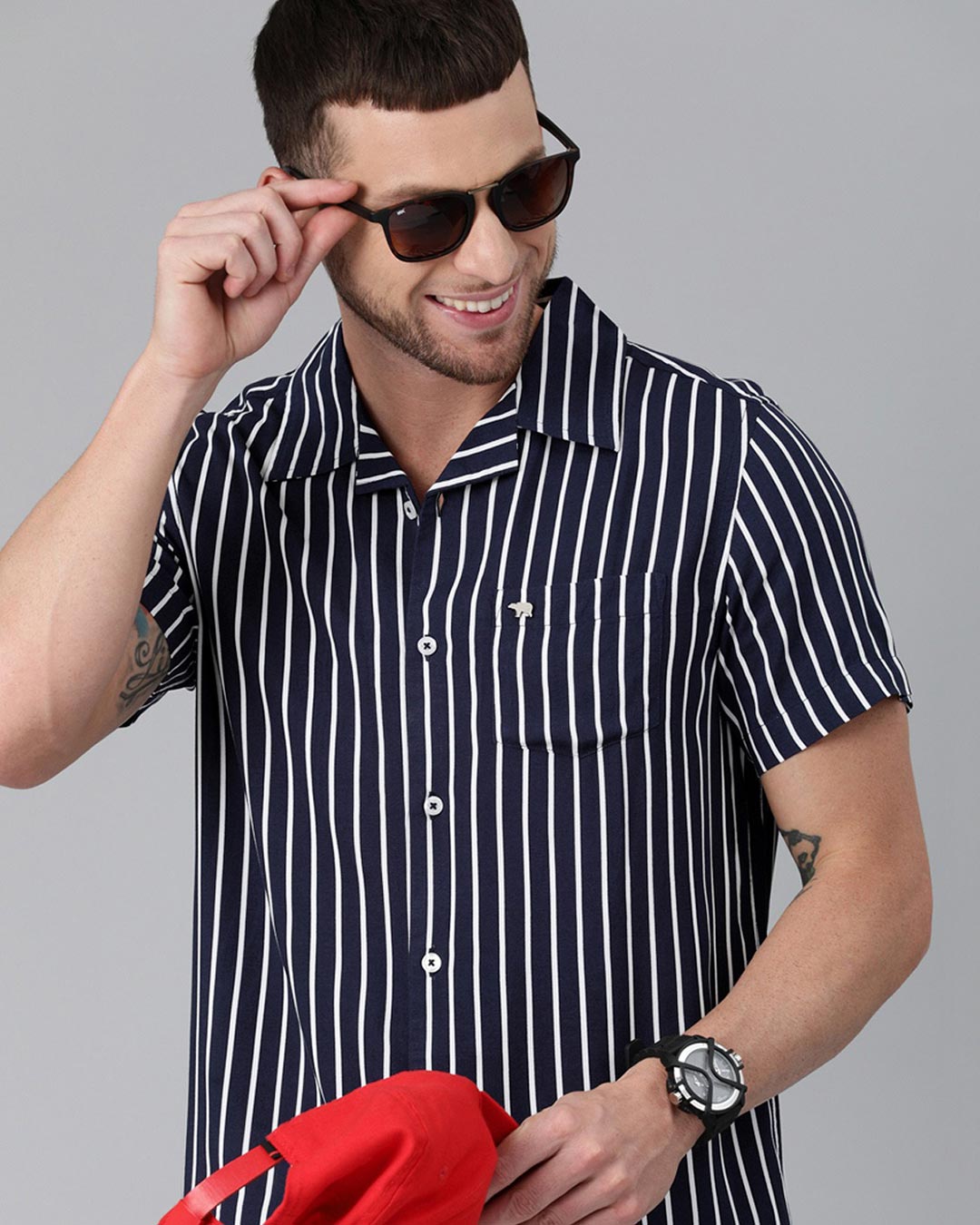 Buy The Bear House Striped Casual Shirt Online at Bewakoof