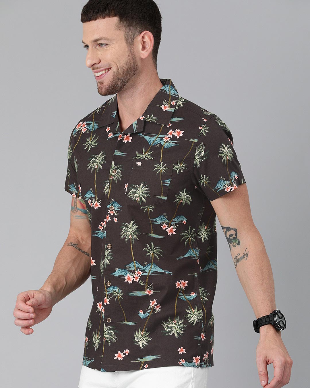 Shop Printed Casual Shirt-Back