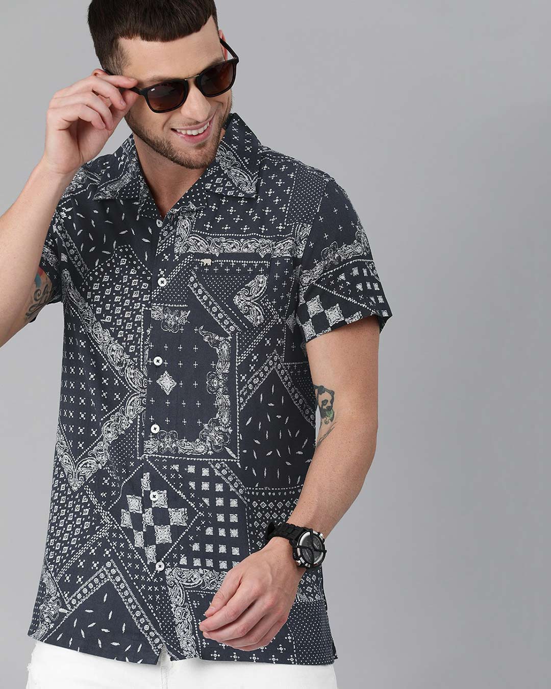 Buy The Bear House Printed Casual Shirt for Men Online at Bewakoof