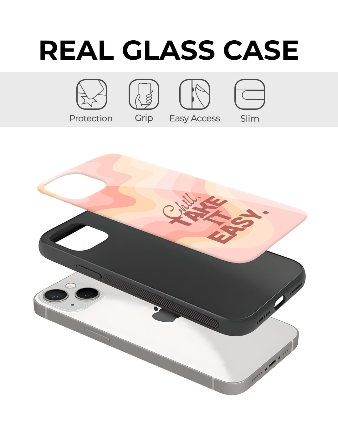 Shop The Chill Side Premium Glass Cover for Apple iPhone 14-Back