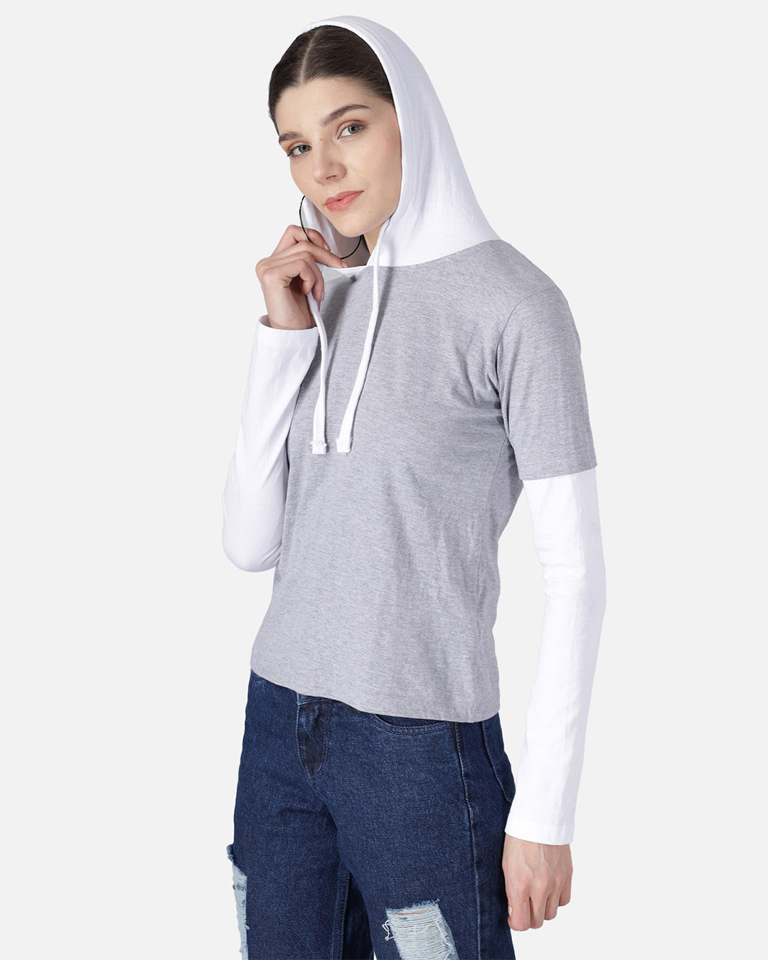hooded neck shirt