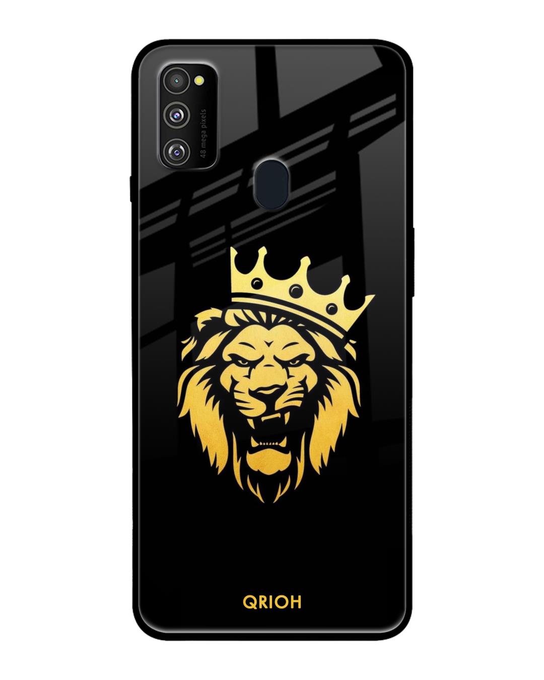 Shop The King Printed Premium Glass Cover For Samsung Galaxy M30s(Impact Resistant, Matte Finish)-Back