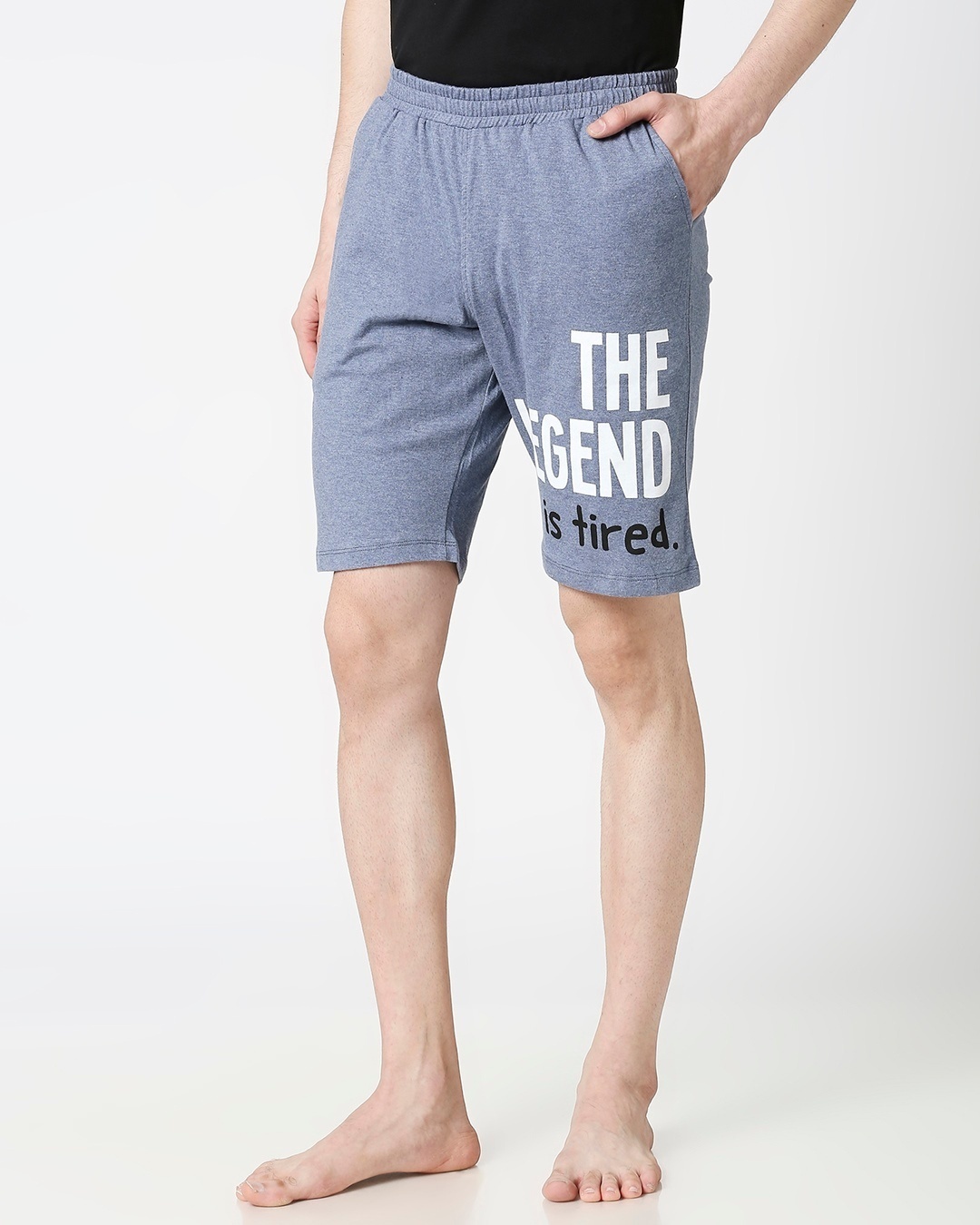 Shop The Legends Cotton Printed Shorts-Back