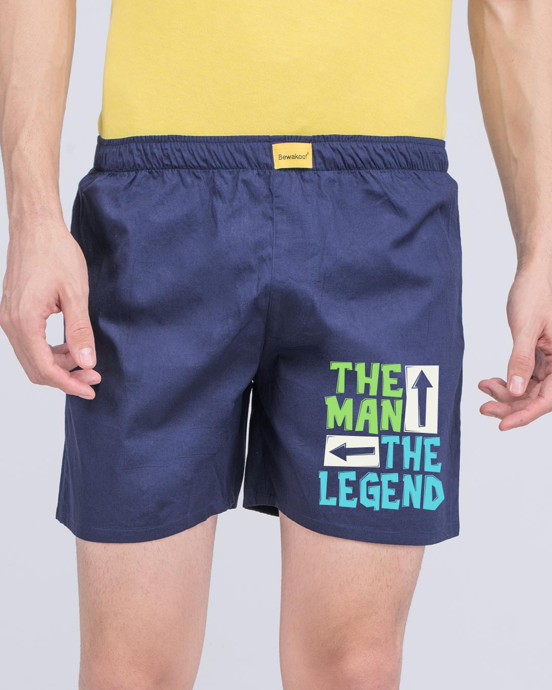 Shop The Man The Legend Side Printed Boxer-Back