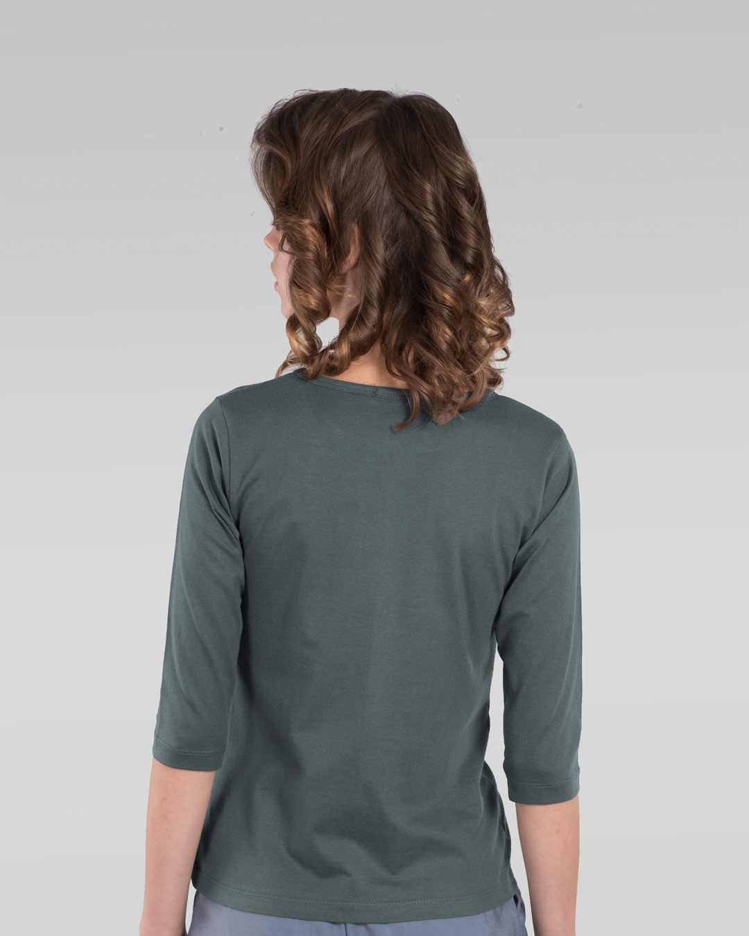 Shop The real boss Round Neck 3/4th Sleeve T-Shirt-Back