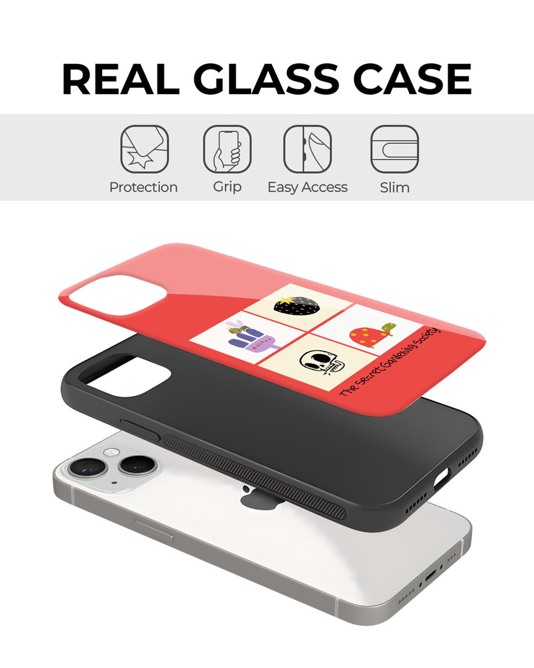 Shop The Secret Gardening Society Premium Glass Cover for Apple iPhone 12 Pro Max-Back
