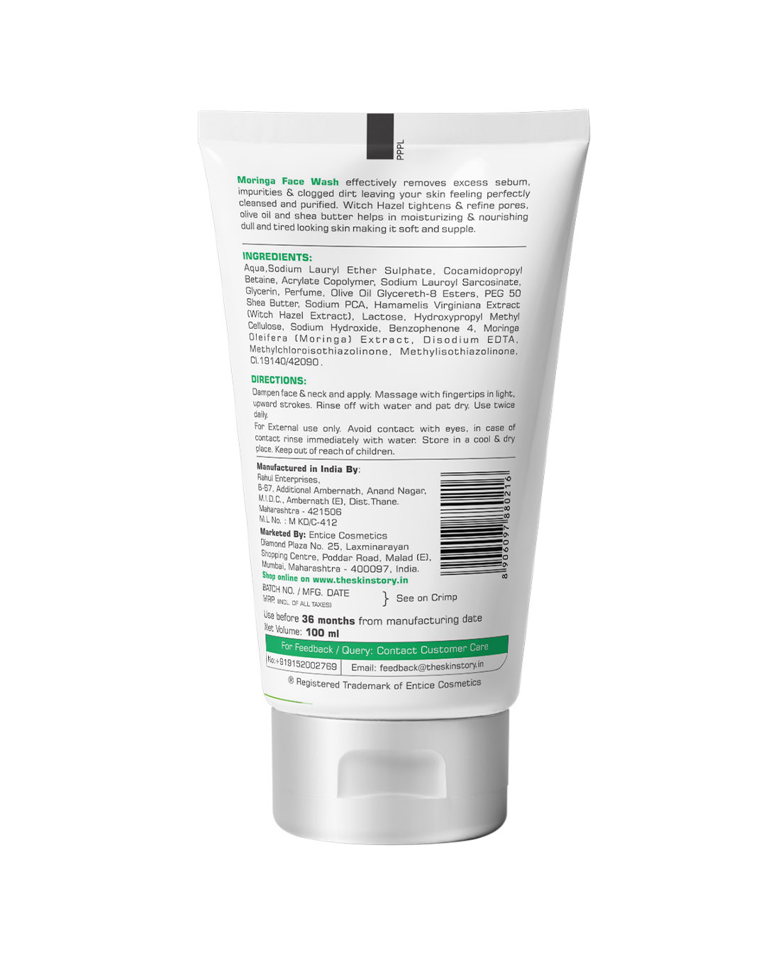 Shop Moringa Care Duo ( Face Wash + Face Pack)-Back