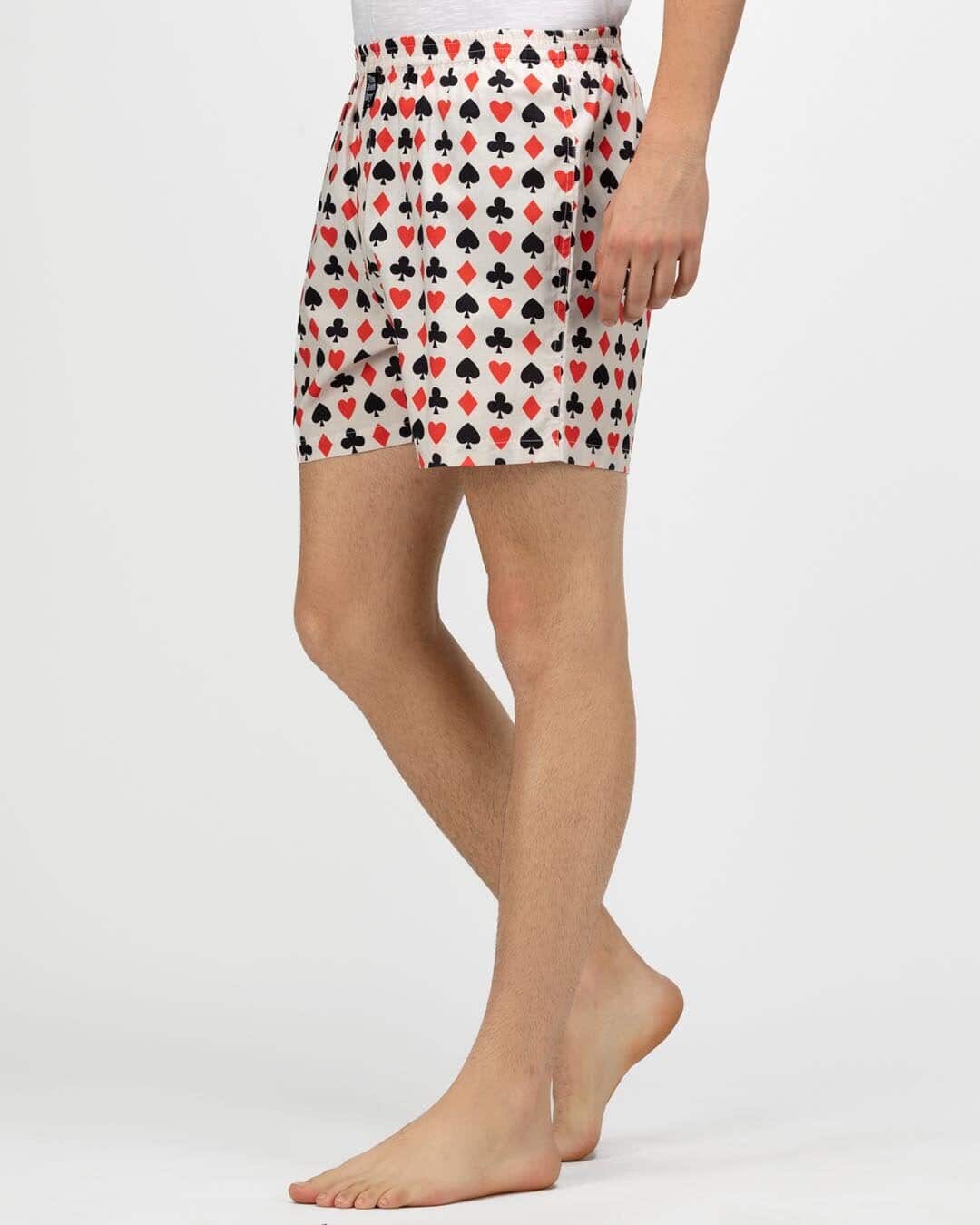 Shop Men's Gamblers Comfy Cotton Boxer Shorts-Back