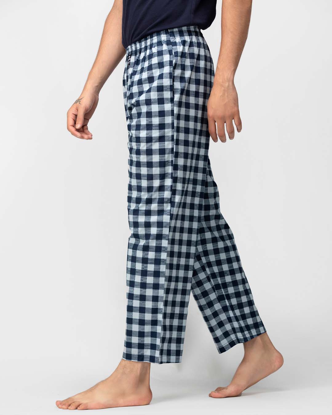 Shop Thebriefstory Checkered Print Pyjamas-Back