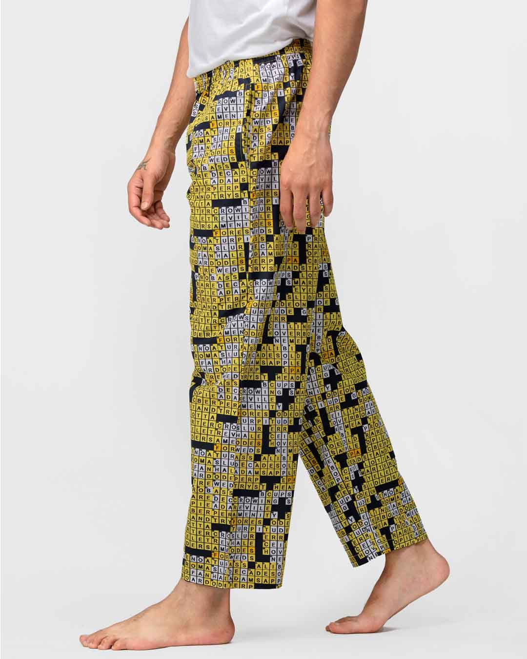 Shop Thebriefstory Crossword Print Pyjamas-Back