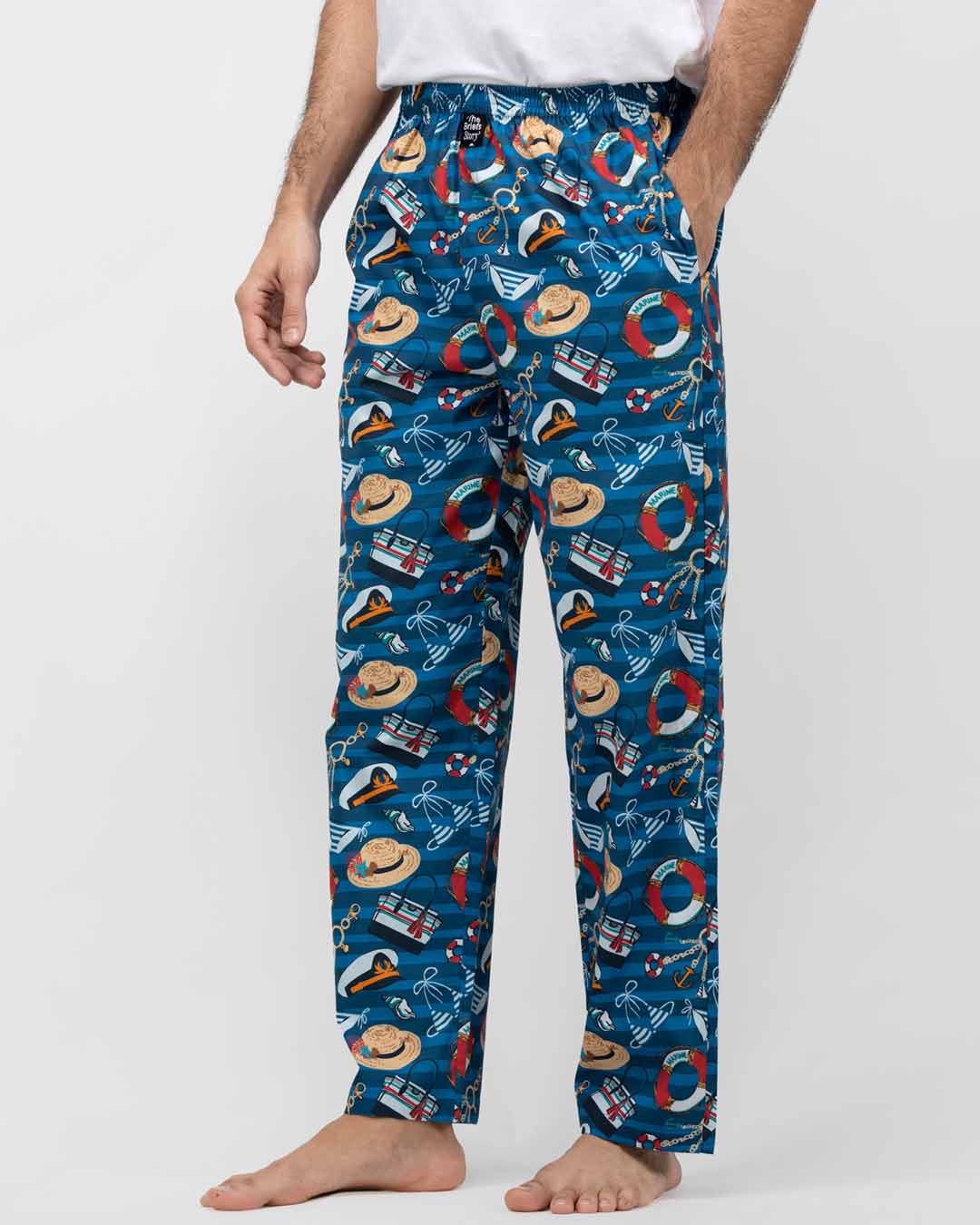 Shop Thebriefstory Sailor Print Pyjamas-Back