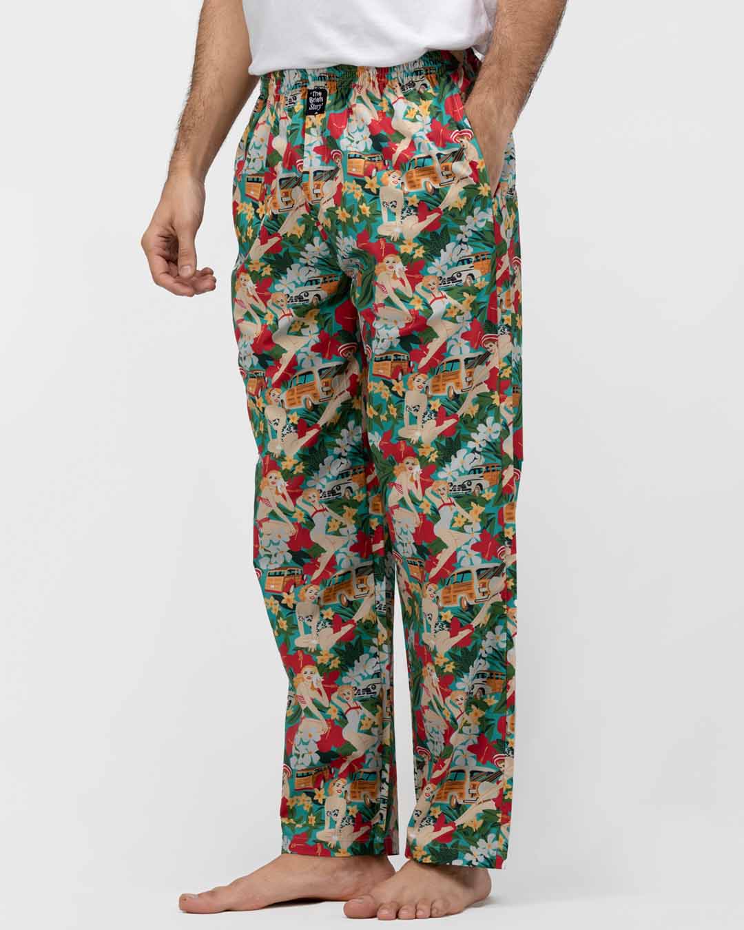 Shop Thebriefstory Tropical Print Pyjamas-Back