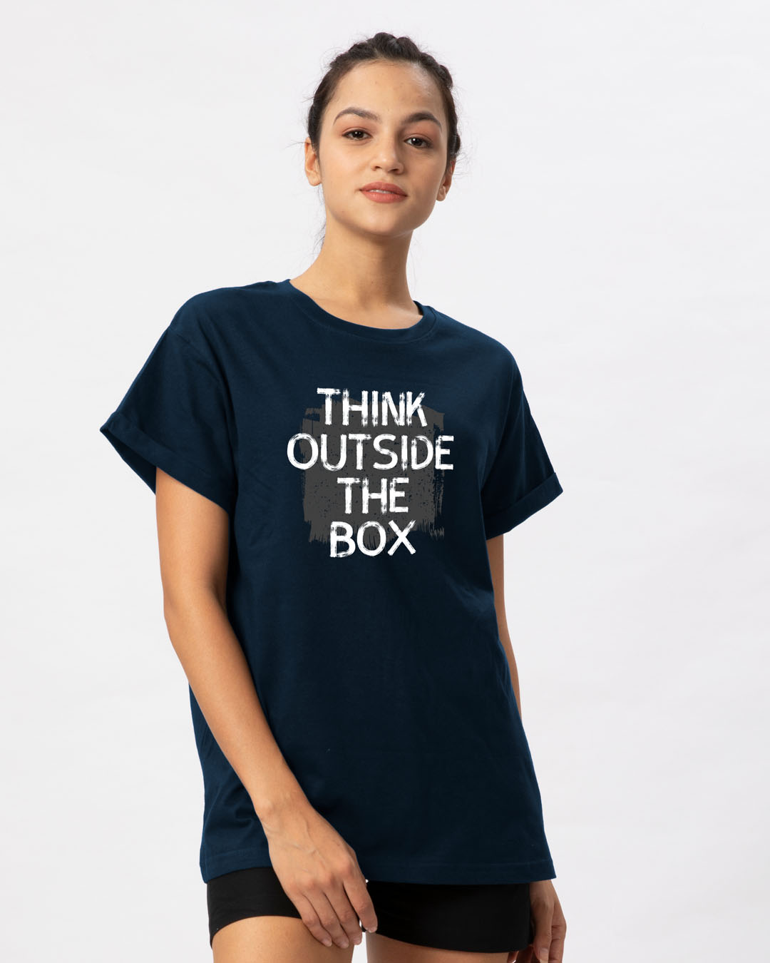 Shop Think Outside Grunge Boyfriend T-Shirt-Back