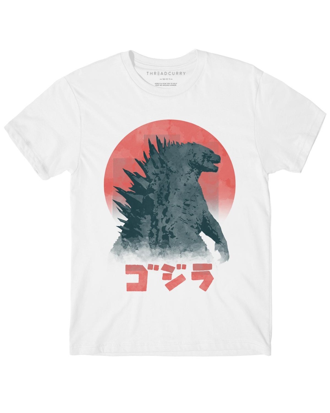 Shop Boys White Japanese Monster Graphic Printed T Shirt-Back