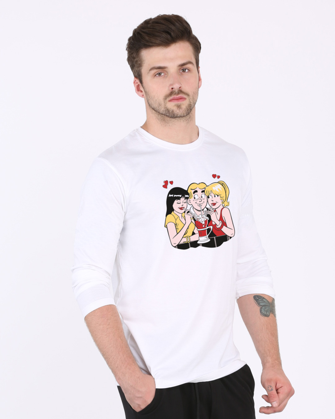 Buy Threesome Ice-cream Full Sleeve T-Shirt (ARL) Online at Bewakoof