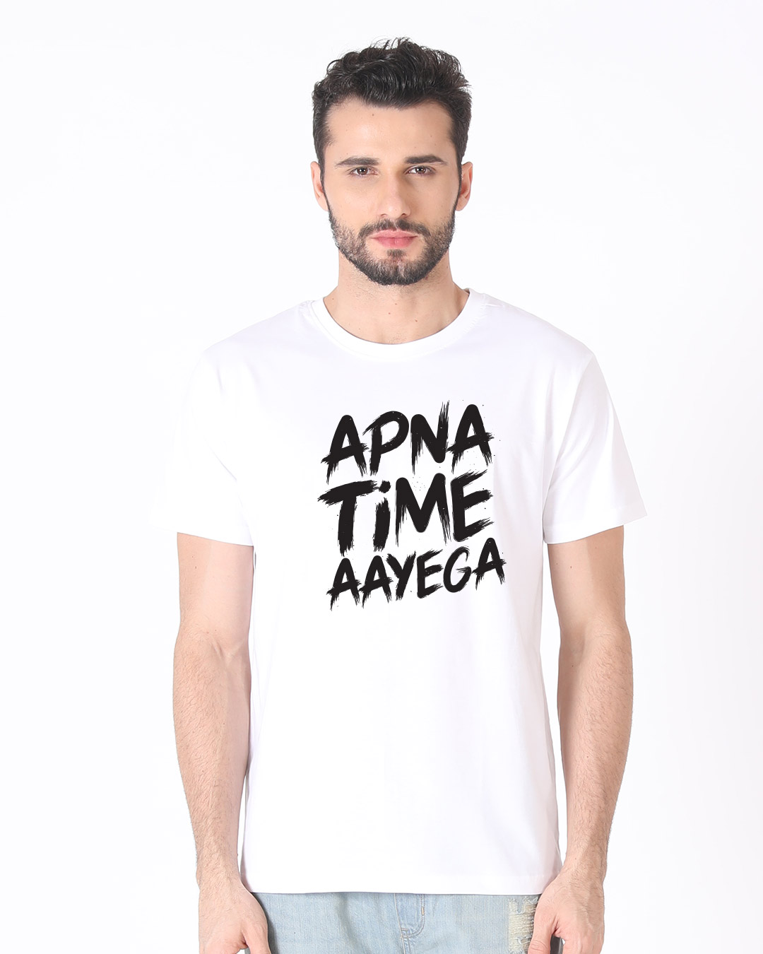 Shop Time Aayega Half Sleeve T-Shirt-Back