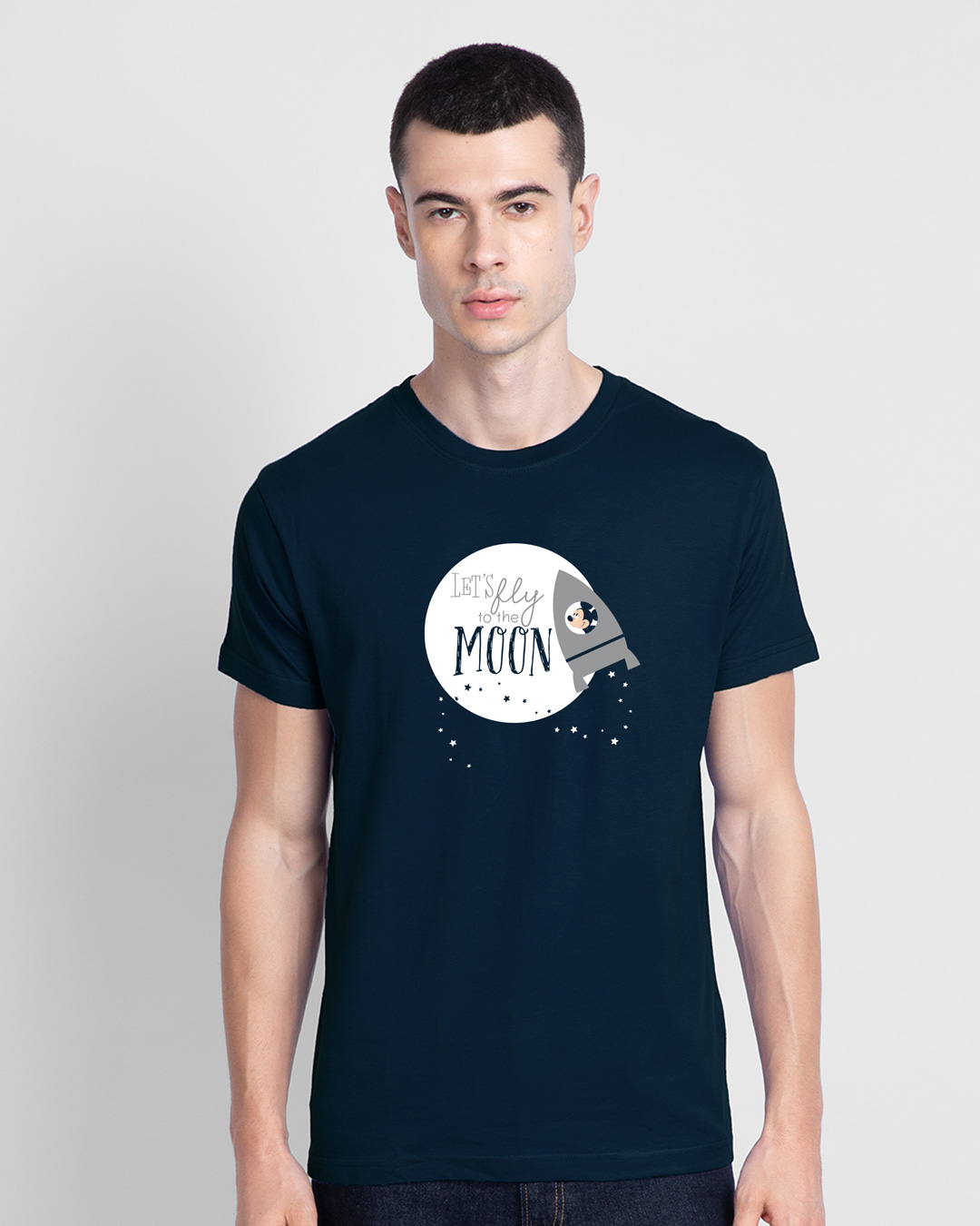 Shop To The Moon  Half Sleeve T-Shirt  (DL)-Back