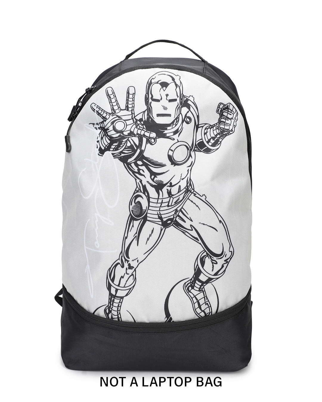 Shop Unisex Black Tony Stark Small Backpack-Back