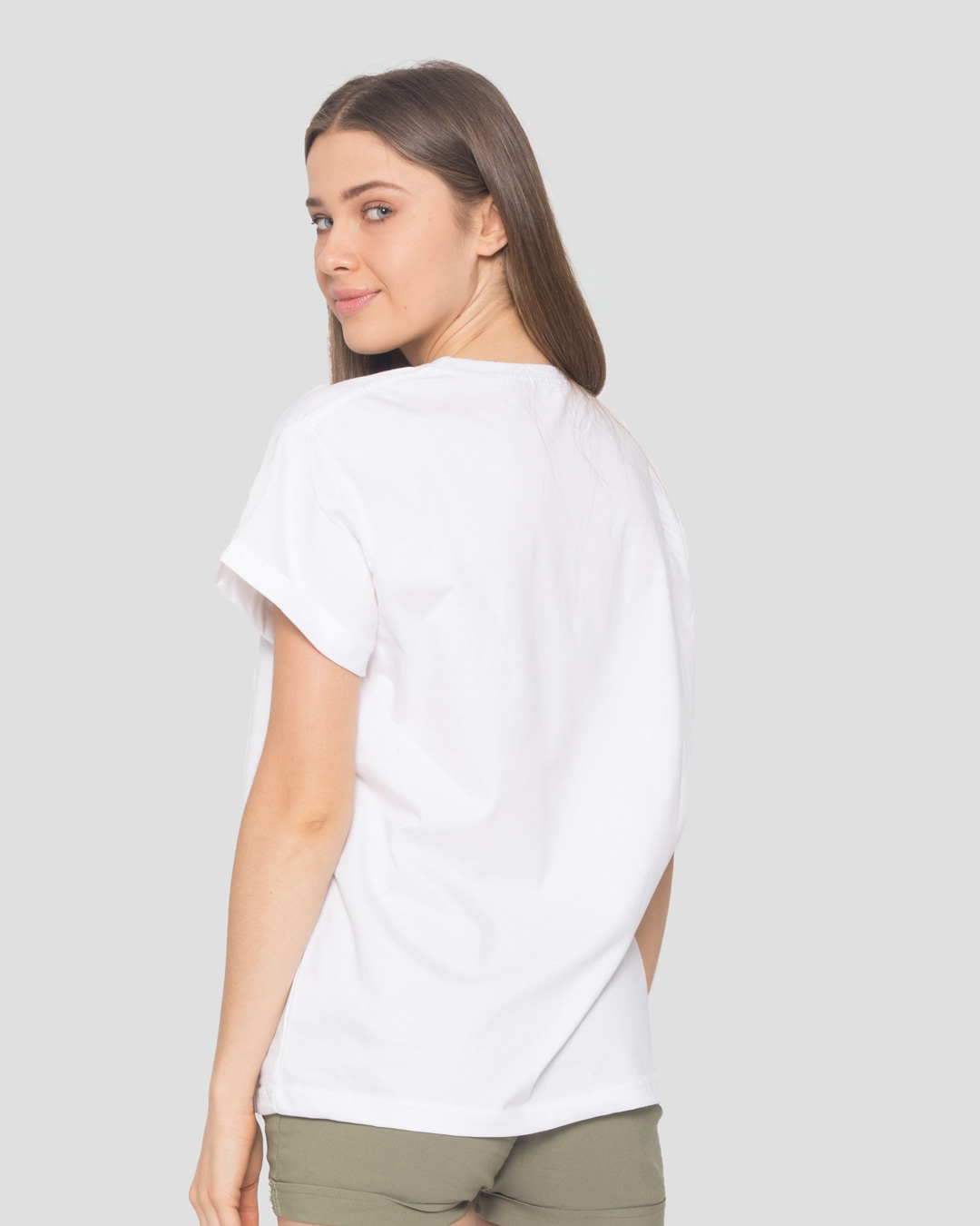 Shop Too Cute Jerry Boyfriend T-Shirt (TJL) White-Back
