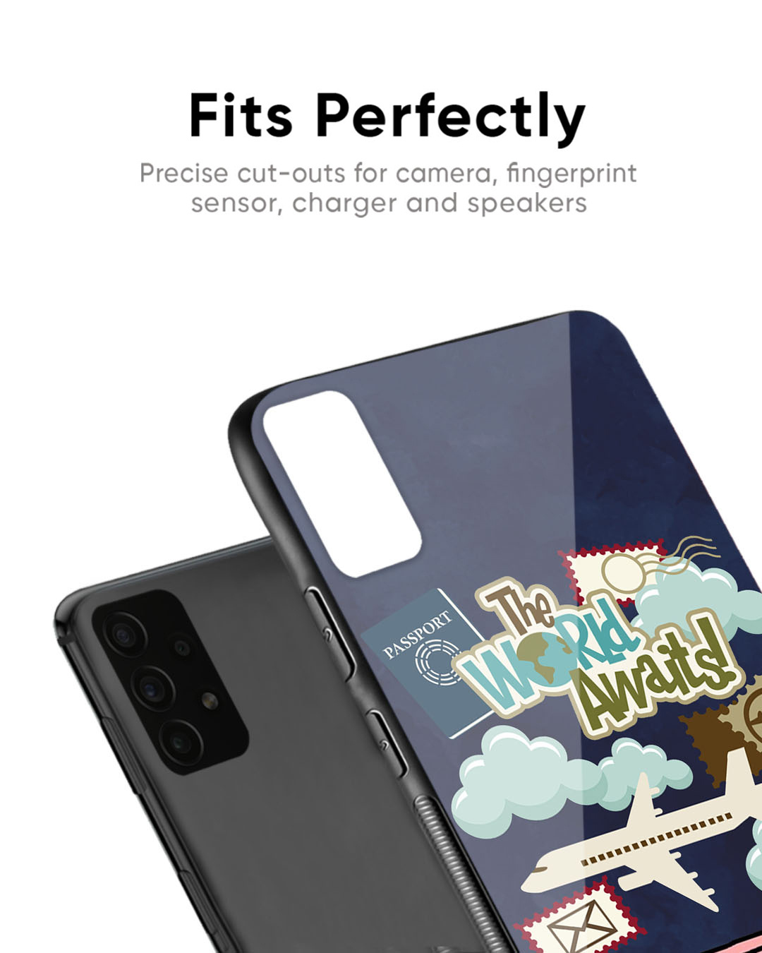 Shop Tour The World Premium Glass Case For Realme 11 Pro+ 5G (Shock Proof, Scratch Resistant)-Back