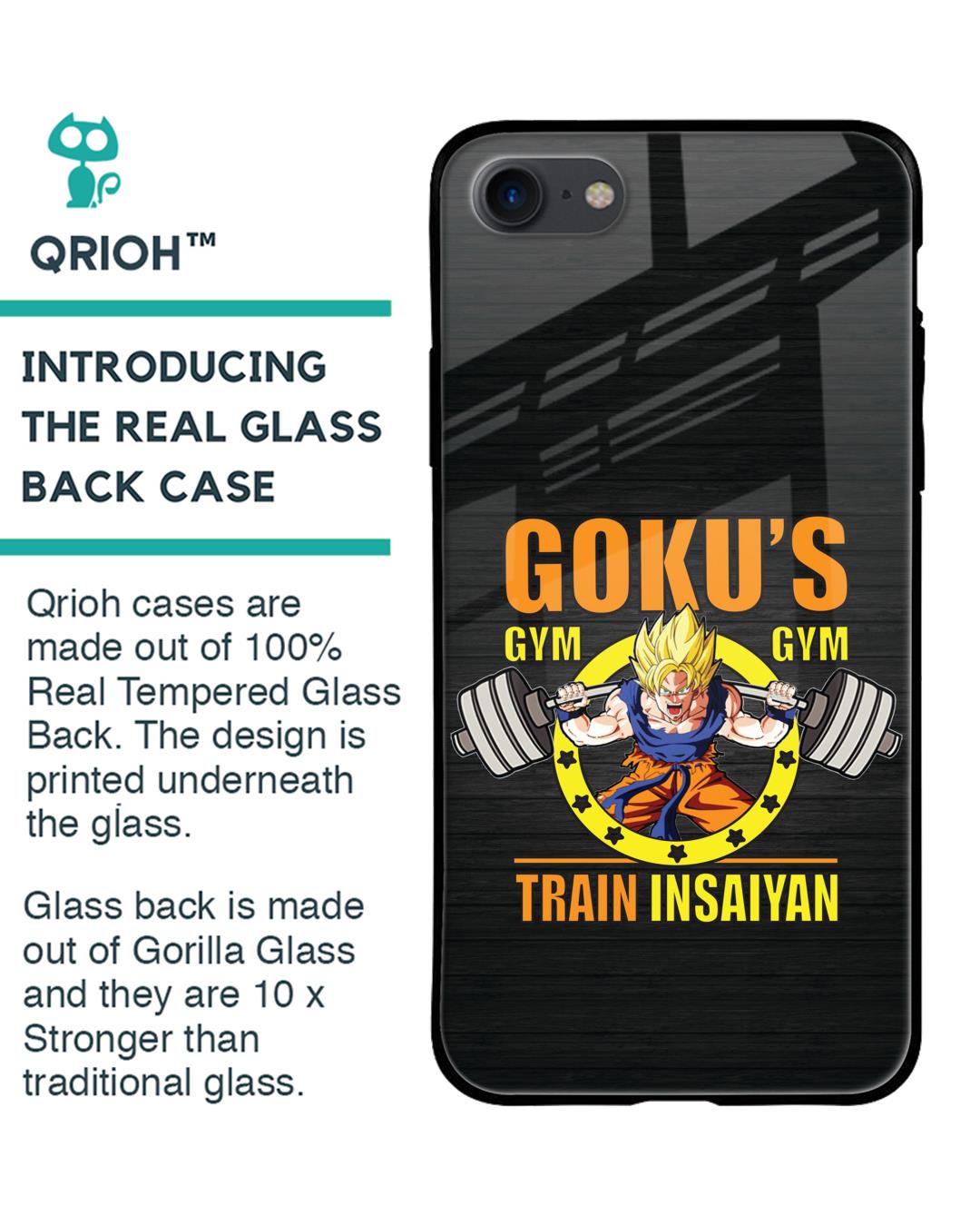 Shop Train Insaiyan Premium Glass Case for Apple iPhone 7 (Shock Proof,Scratch Resistant)-Back