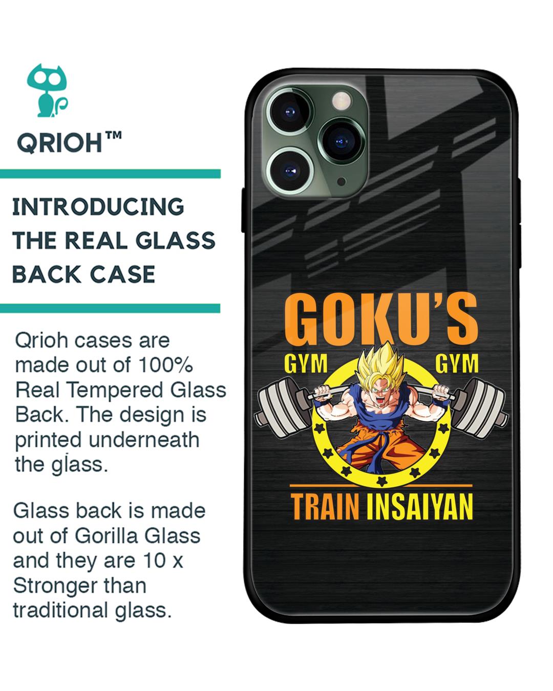 Shop Train Insaiyan Premium Glass Case for iPhone 11 Pro (Shock Proof, Scratch Resistant)-Back