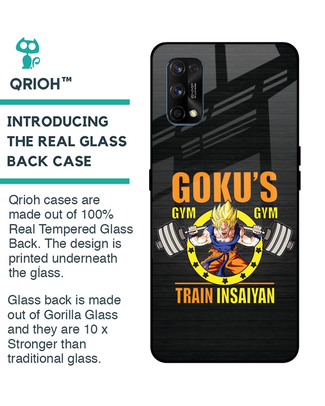 Shop Train Insaiyan Premium Glass Case for Realme 7 pro (Shock Proof, Scratch Resistant)-Back