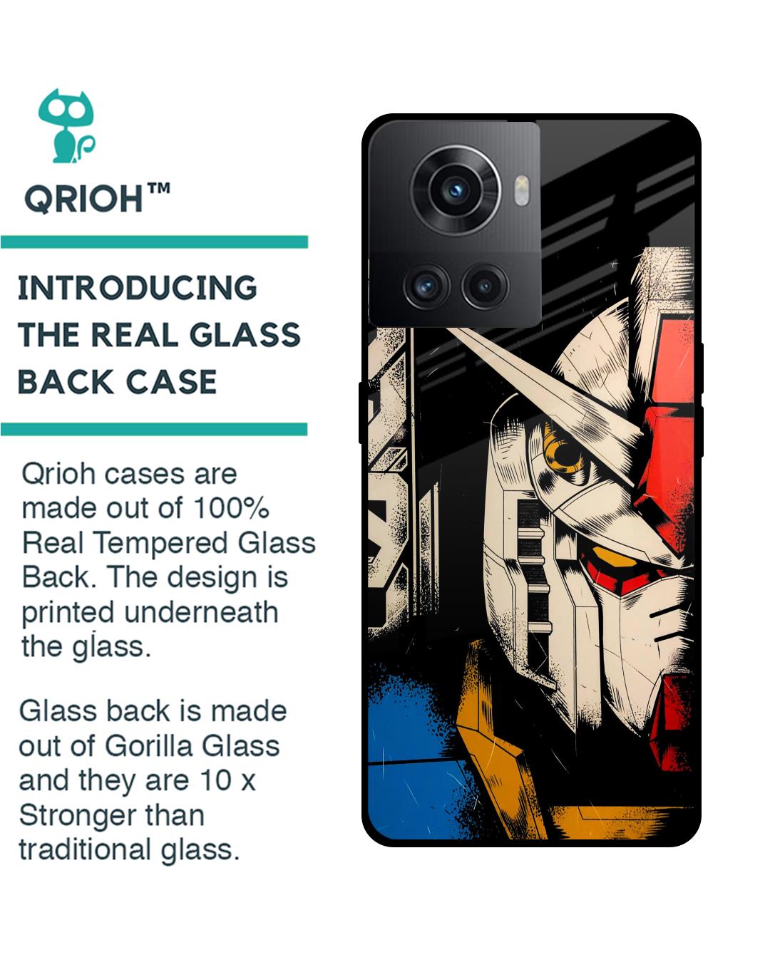 Shop Transformer Art Premium Glass Case for Oneplus 10R 5G (Shock Proof,Scratch Resistant)-Back