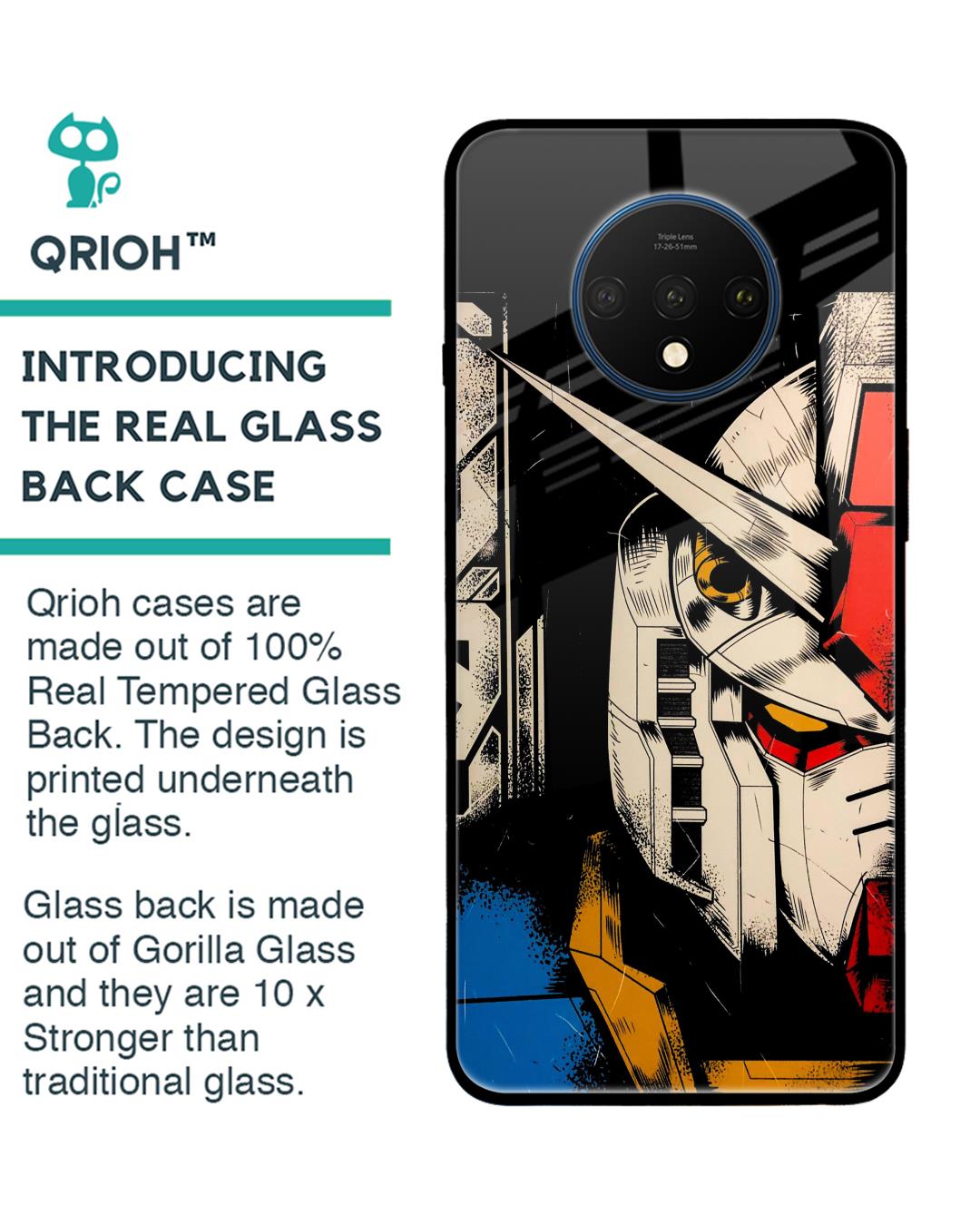 Shop Transformer Art Premium Glass Case for OnePlus 7T (Shock Proof,Scratch Resistant)-Back